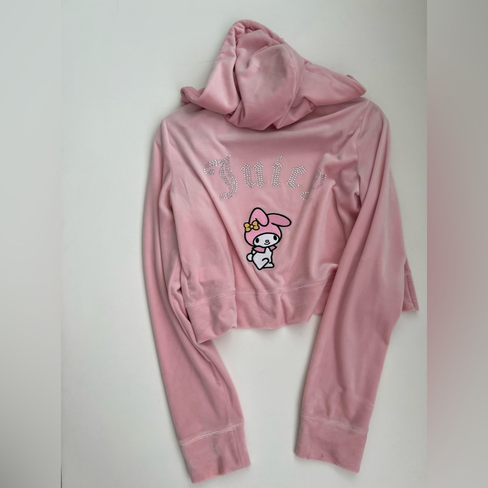 Juicy Couture 🖤 Hello Kitty and Friends 🖤 Forever 21 pink hoodie. - Picture 4 of 6